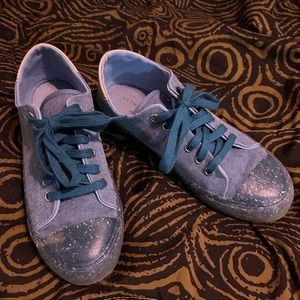 Recykers x Anthropologie Camden Recycled Sneakers EU38 / US 7-ish BLUE denim